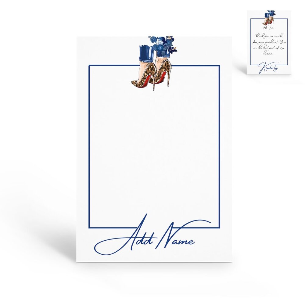 Thank You Cards for Fashion Resellers with Your Name